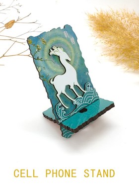 敦煌旅游纪念品手机支架壁画莫高窟飞天桌面摆件多功能支架便携托