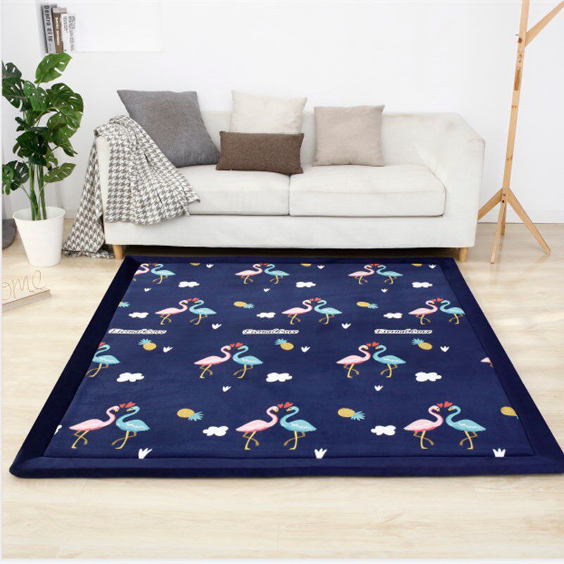 榻榻米地垫加厚3cm珊瑚绒长方形客厅卧室飘窗床边地毯床前毯定制