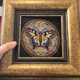 欧式正方形画框迷你教堂的猫拼图相框装裱可定制任意尺寸画框可挂