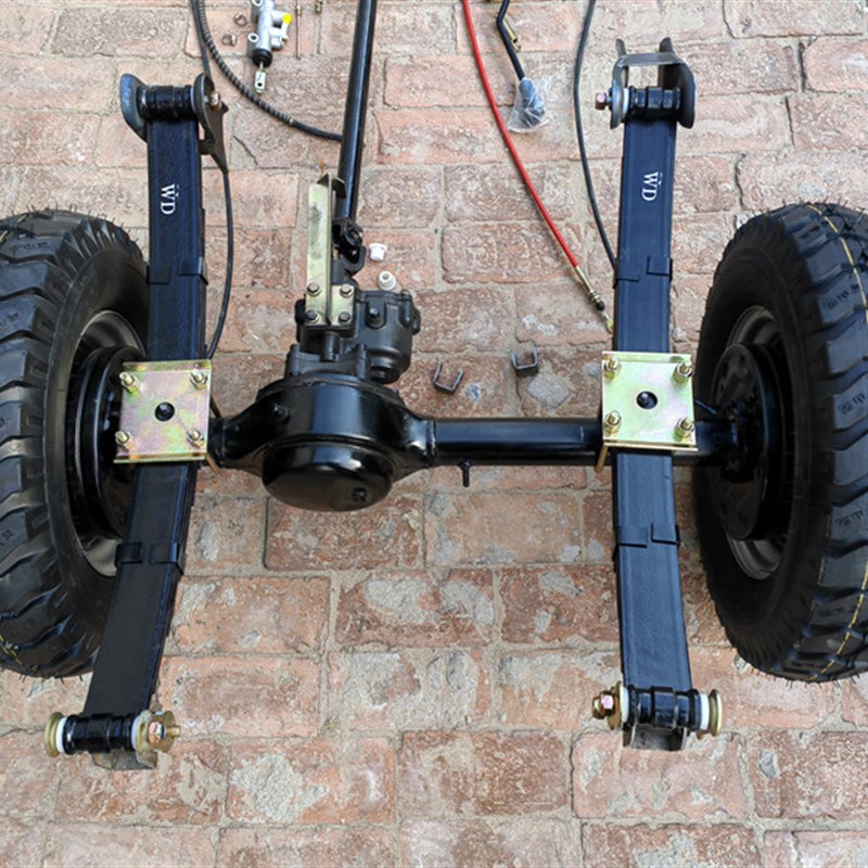 三轮机车底盘套件两轮改装三轮车油煞后桥传动倒挡套件拉货轮胎