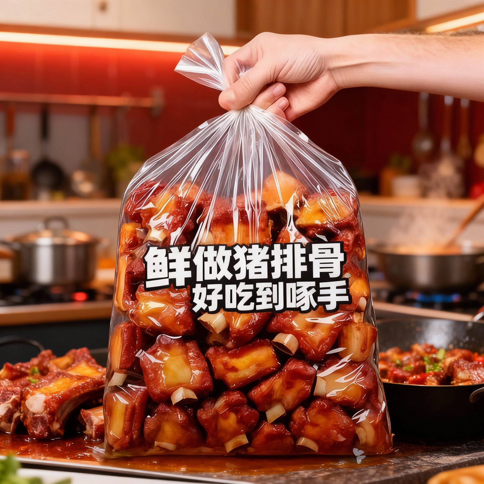 排骨酱无锡特产酱排骨卤味熟食即食红烧排骨酱香猪肉零食卤味小吃