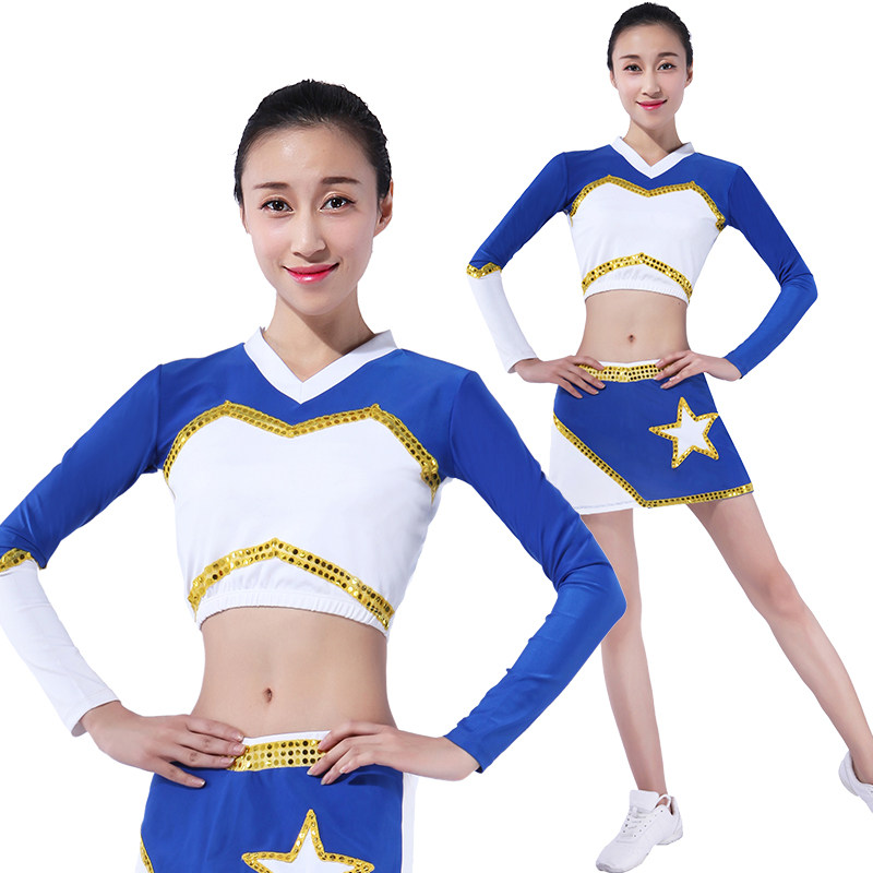 健美操服女套装校园拉拉队比赛体操表演服大学生啦U啦队比赛服定