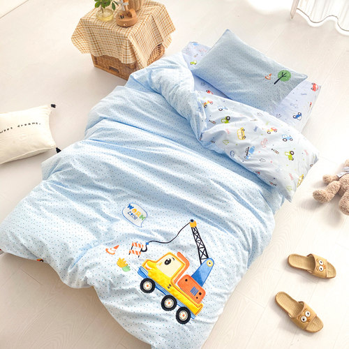 儿童幼儿园被子三件套纯棉宝宝入园专用午睡小被S套被褥床品六件