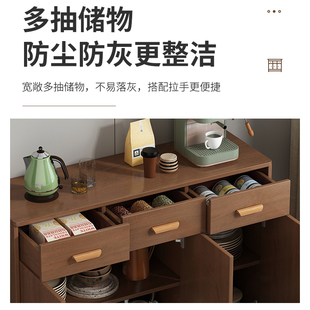 茶水柜餐柜柜子收纳柜置物柜家用厨房备餐柜客厅靠墙一体收纳柜