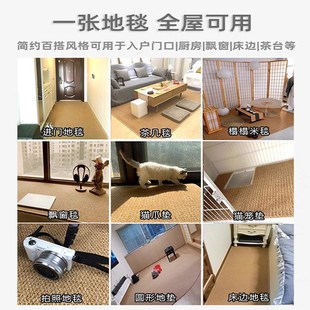 仿剑麻门前垫入户门地垫异型定制进门浴室门垫家用厨房防滑垫子