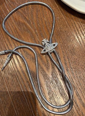 西太后精工磁吸土星领带结项链