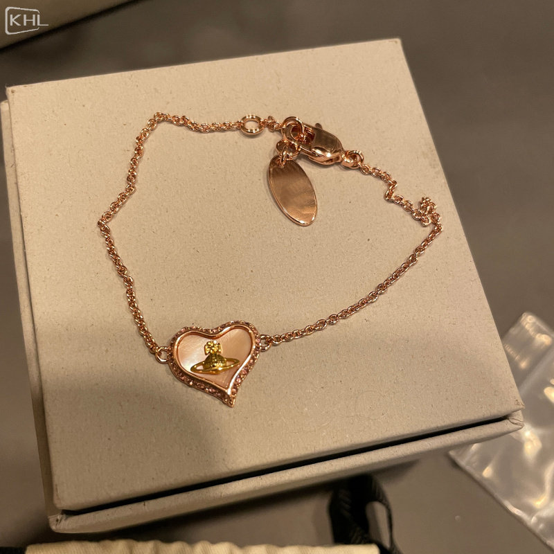 西太后金色银色爱心手链女款手饰