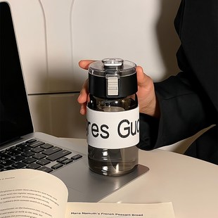 男女生高颜值便携泡茶水杯玻璃高级感轻奢防烫耐高温耐热杯子夏天