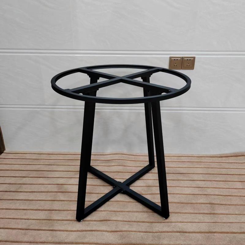 简约可定制桌子腿铁艺桌腿支架桌脚边几茶几脚支撑架圆桌餐桌底座