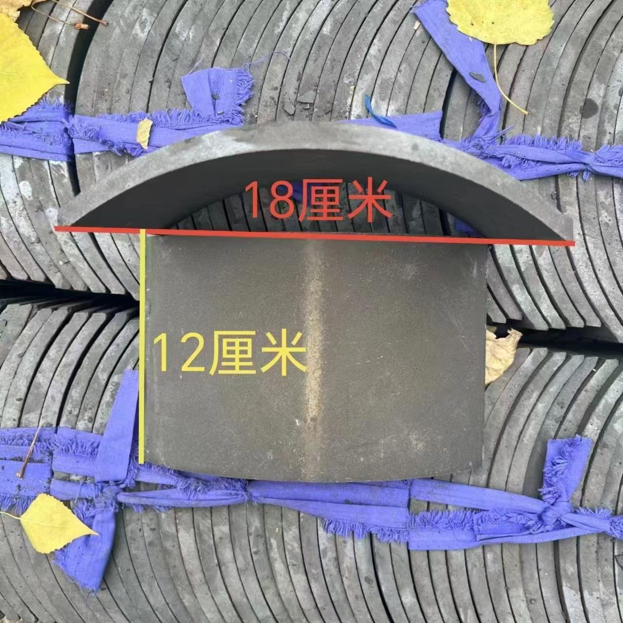 瓦片围边彷古瓦片装饰立瓦小青瓦拼花半圆瓦片铺地中式隔断围边屋图片