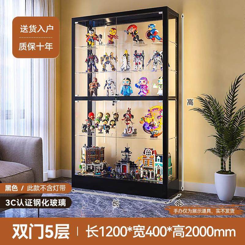 手工轻玻璃柜透明模型展示柜家用防尘展示柜高达柜