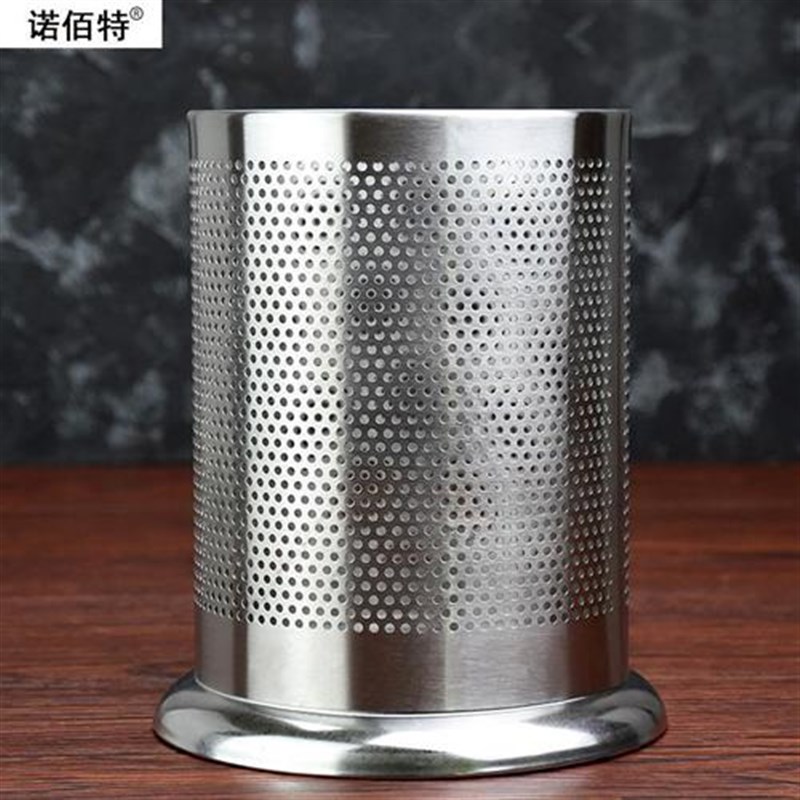 加厚不锈钢筷子筒奶茶店吧台吸管筒桶厨房收O纳盒沥水筷子笼刀叉