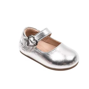 春秋季女宝宝f鞋子0一1-2周岁小童公主单鞋防滑软底婴儿学步小皮