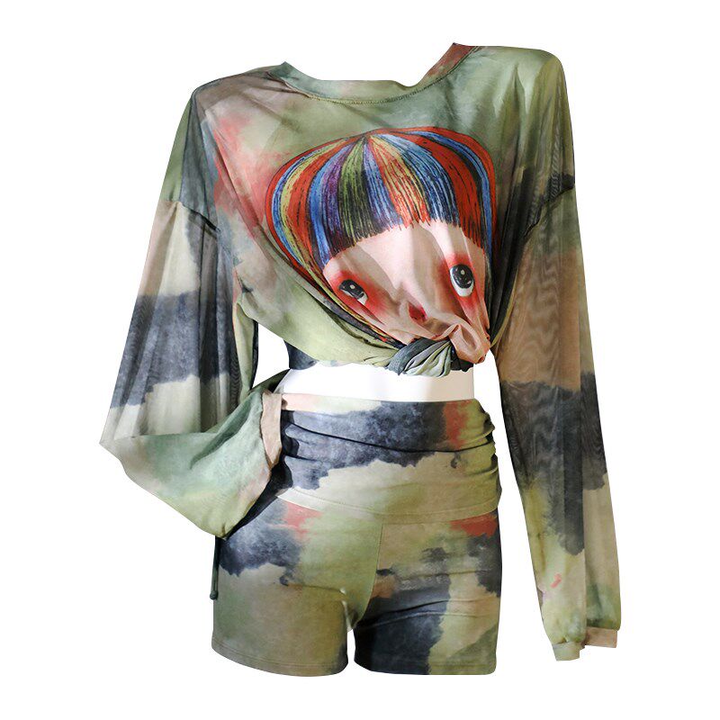 【卡通女孩】森系小众宽松罩衫z显瘦遮肉三件套装分体泳衣女泡温