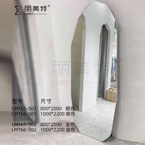 服装店显瘦试衣镜 全身落地镜网红拍照镜子立体insW高清超白家用