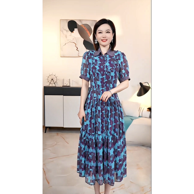 【撤柜清仓】P高端大码原创遮肉显瘦连衣裙套装 P109