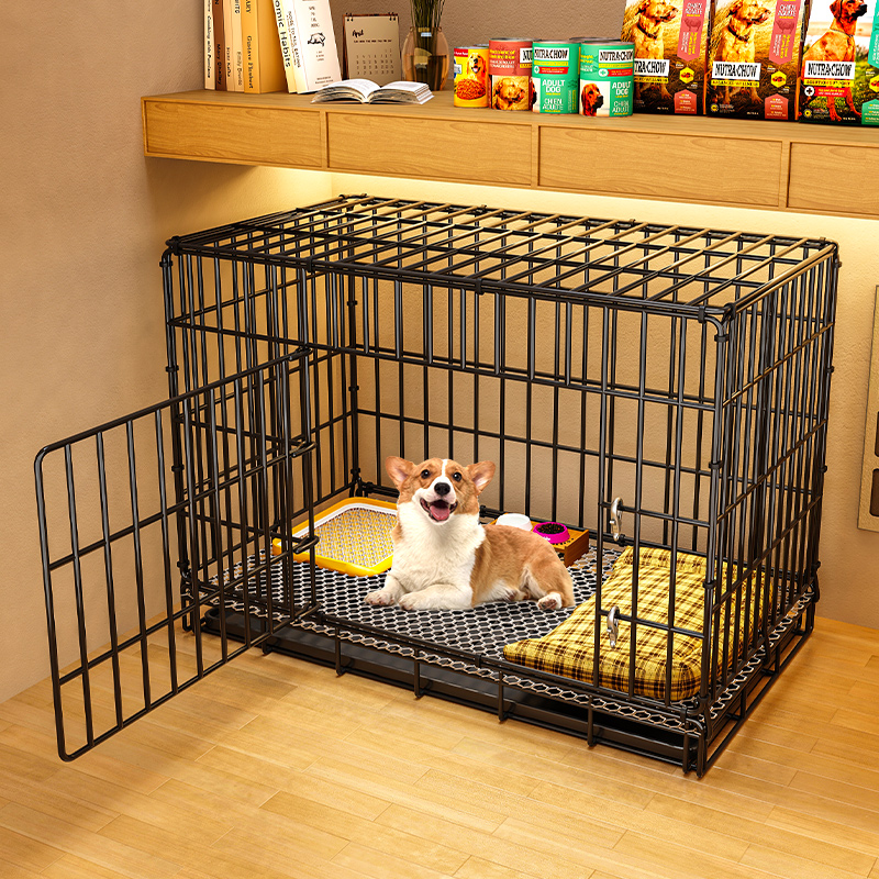 狗笼子小型犬泰迪室内猫笼带厕所中型犬柯基比熊家用大型宠物狗窝