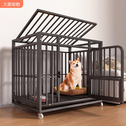 加粗狗笼子大型中型犬室内带厕所金E毛拉布拉多柯基专用宠物围栏