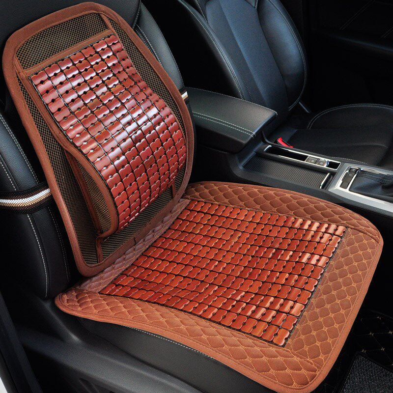 汽车座垫竹凉席通风坐垫透气垫餐桌椅靠垫夏P季凉垫办公椅一体垫