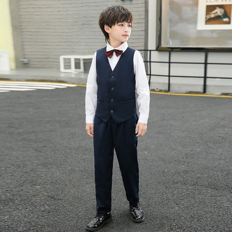 深圳校服制服四件套冬装衬衣毛衣小学生班服深P圳小学校服一件新