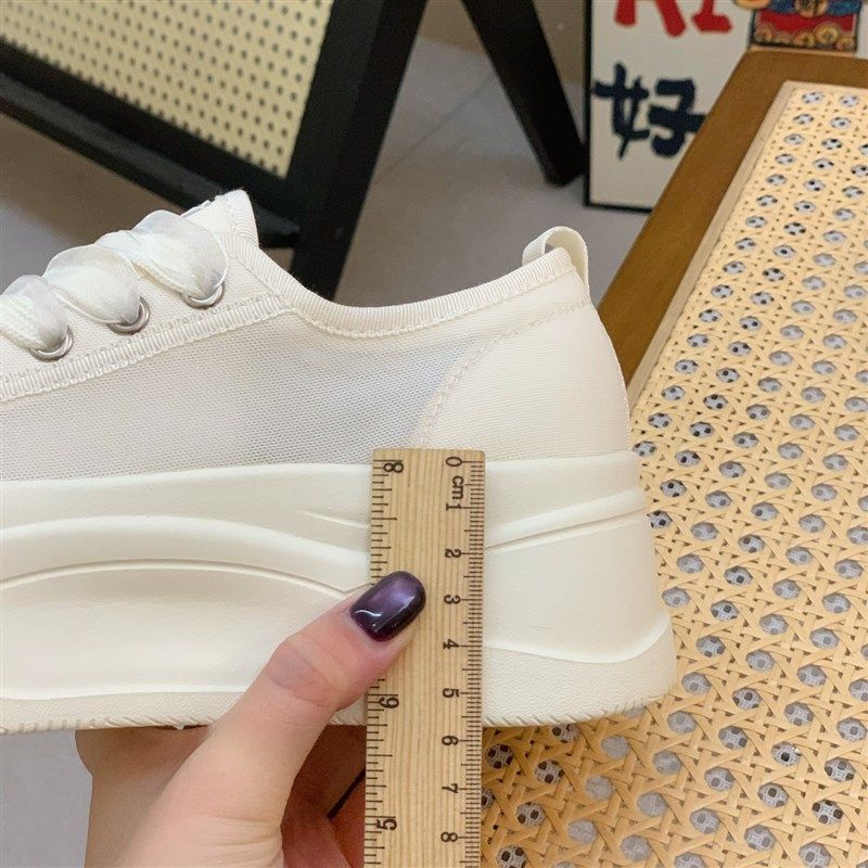 韩版小众百搭圆头系m带轻便板鞋女2025夏季新款百搭网纱透气面包,女鞋,网面鞋,淘宝优惠券,粉丝福利购,淘宝优惠卷