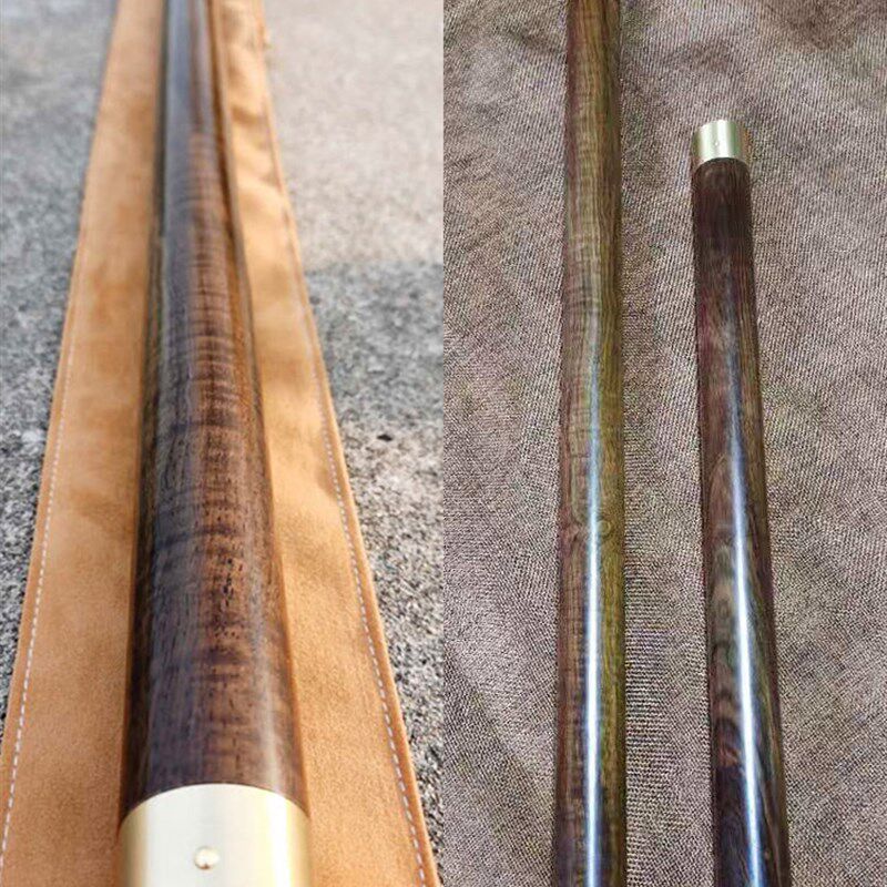 黑紫檀把玩棍文h玩棍硬木手把棍随身把件实木圆棍实心木料收藏送