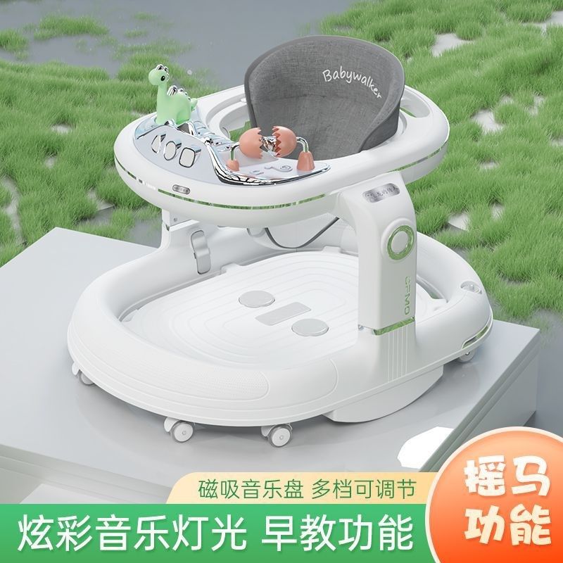 婴儿学步车防O型腿多功能防侧翻男女孩宝M宝可坐推学行助步手推车