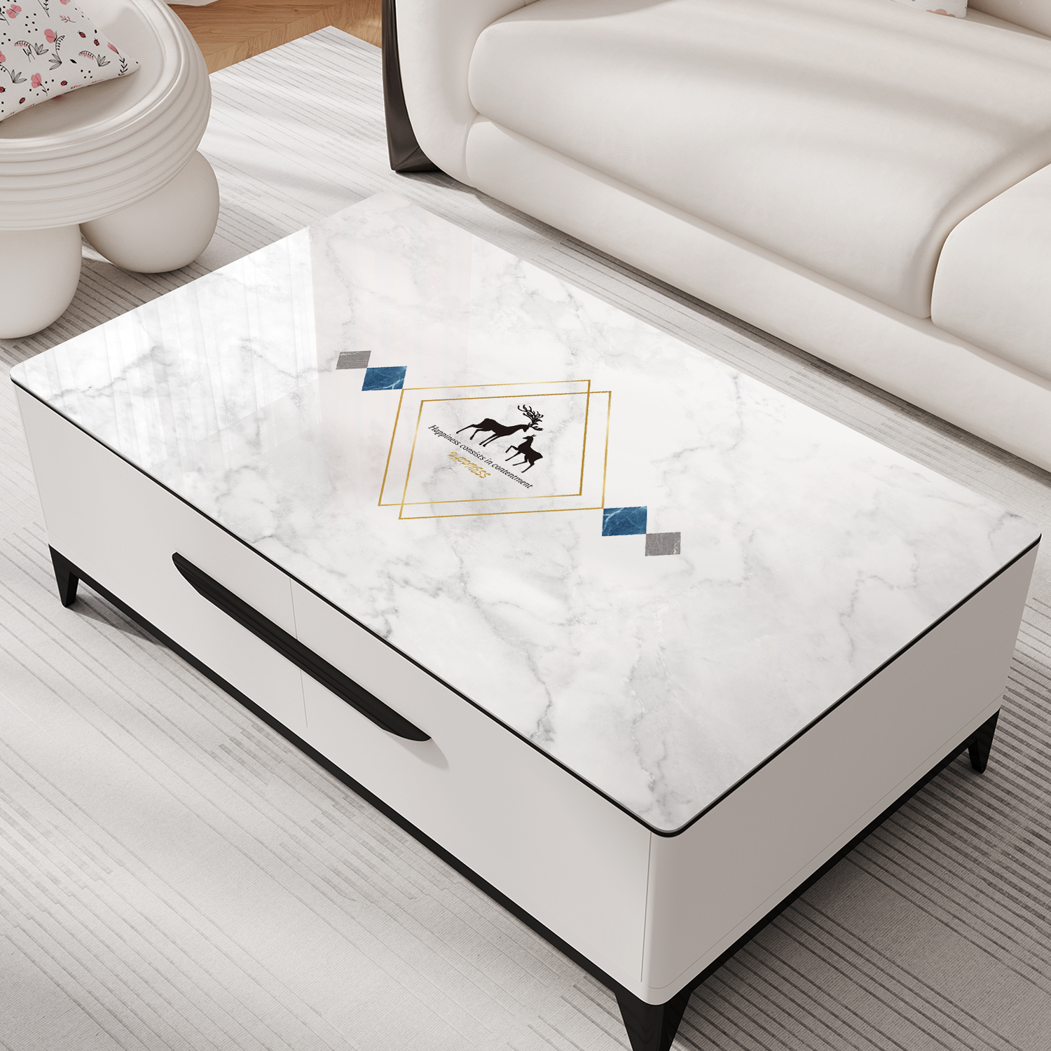 2025新款茶几桌布防水防油防烫免洗桌垫PVC加厚软玻璃客厅餐桌垫