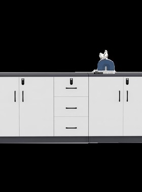 办公室文件c柜矮柜落地资料柜收纳置物柜木质储物柜子密码锁抽屉