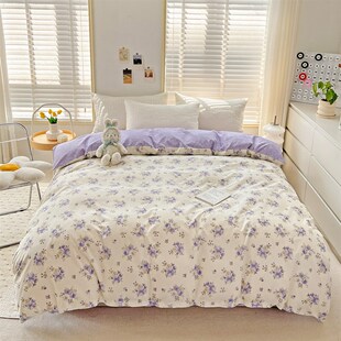 纯棉被套单件10g0全棉加厚宿舍单人被罩150x200x230双人180x200单