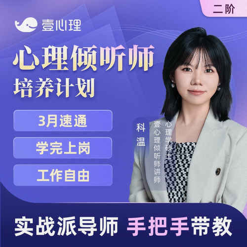 壹心理心理倾听师培养计划视频课程网课