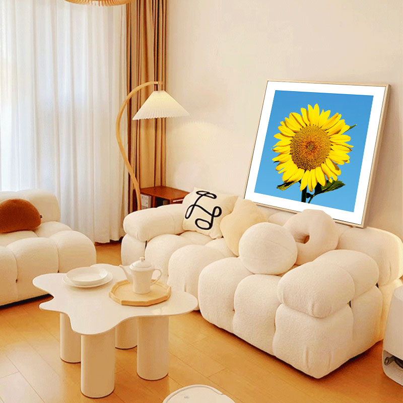 向日葵装饰画儿童房挂画治愈系壁画现代简约卧室床头房间家居挂画