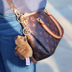 意大利trudi河狸公仔挂件大板牙毛绒玩具包包挂饰钥匙扣礼物娃娃