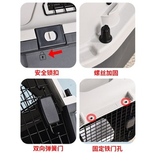POPO国航宠物航空箱猫咪狗狗标准托运车载外出便携拉杆猫笼子