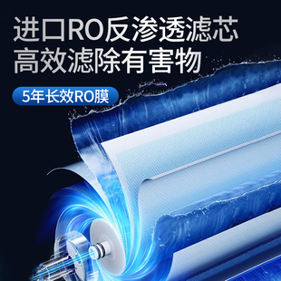 钻芯净水器家用直饮1200G厨房自来水过滤器厨下ro反渗透纯净水机