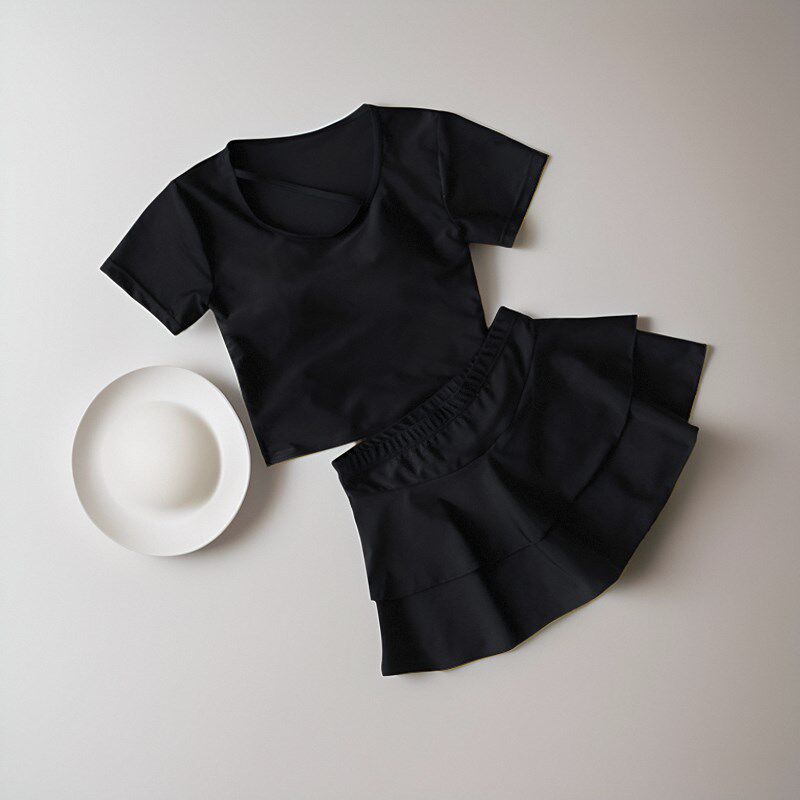 女大童裙式游泳衣分体12-15岁网红中大童泳装洋气中学生女孩泳装