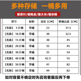 不锈钢陈皮茶叶储存罐家用圆形密封罐金属商用大容量储物罐子