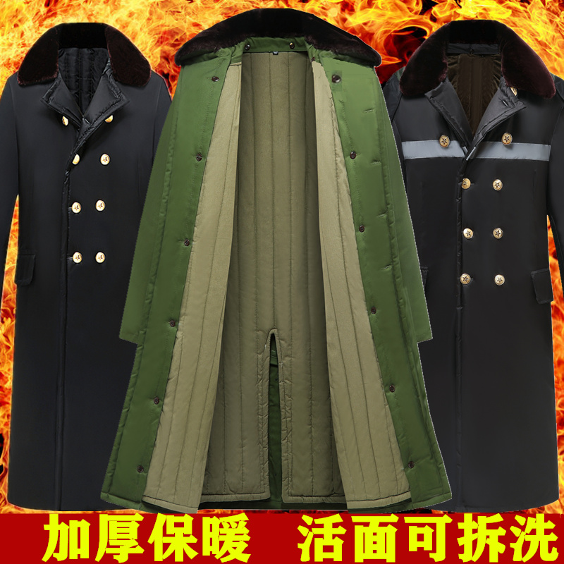 老款军棉大衣男女冬季加厚长款劳保安冷I库用工作防寒棉服东北棉