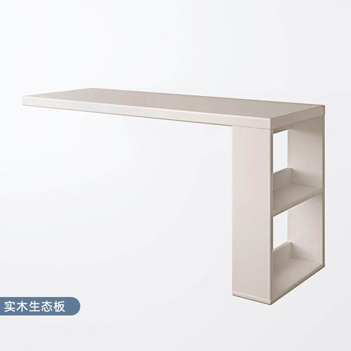 实木飘窗书桌带柜子转角可伸缩桌子卧室电脑桌床边桌学生桌子MF68