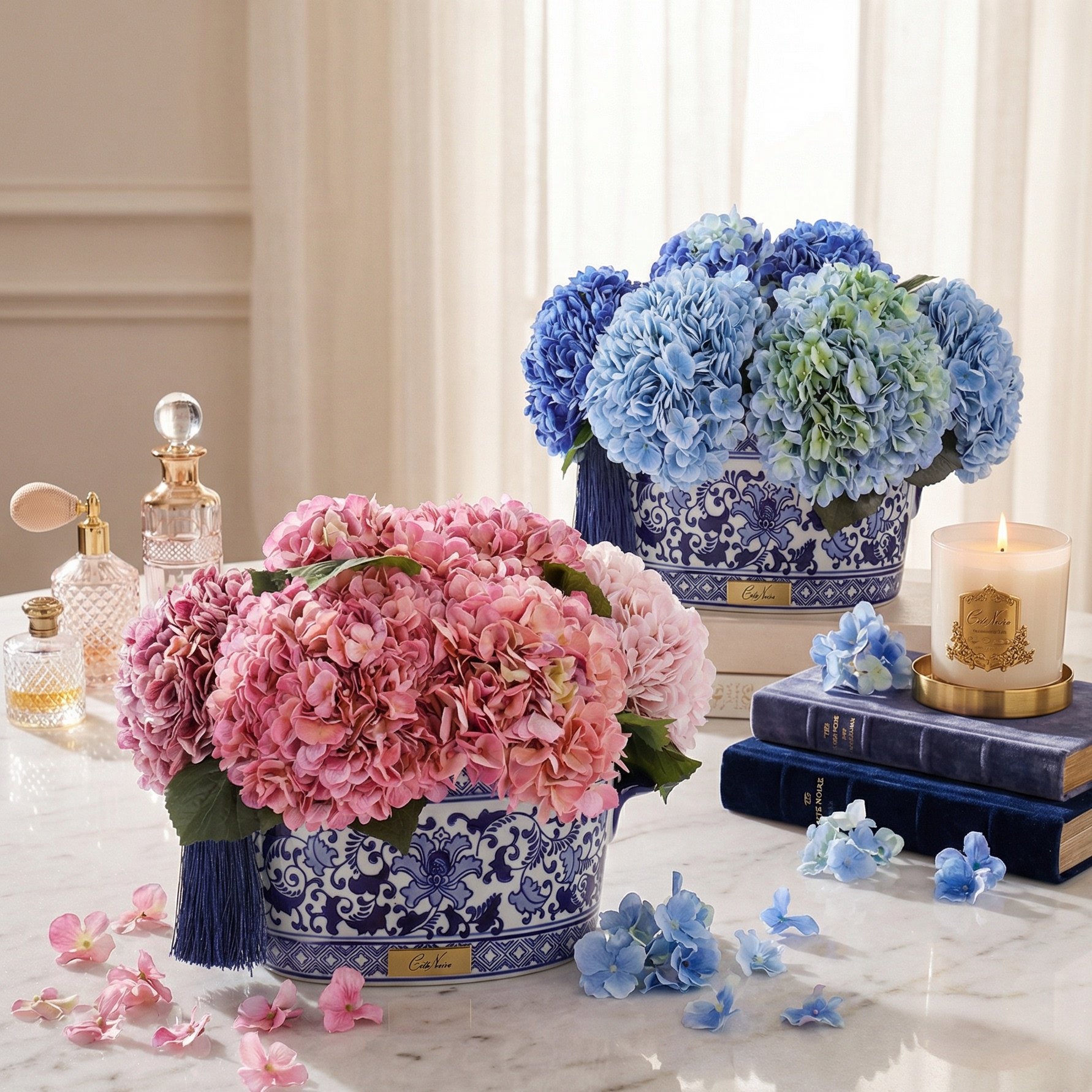 CoteNoire绣球花青花瓷香薰礼盒