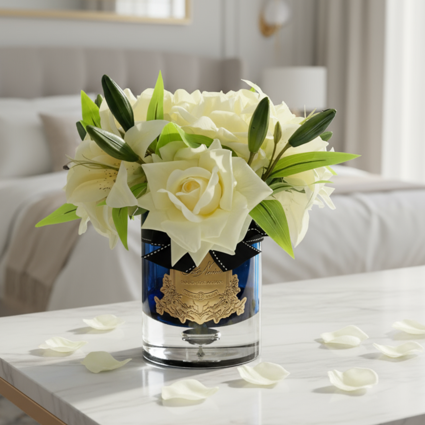 Cote Noire法国玫瑰百合无火香氛花 办公室香薰摆件室内持久留香