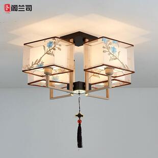 吸顶灯客厅中国风简约现代书房餐厅酒店房间大厅卧室灯具 新中式
