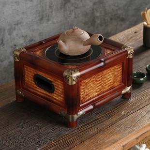 电陶炉 铁壶炉 仿古竹茶炉 碳炉 木炭茶道配件 煮茶炉 台湾烧炭炉