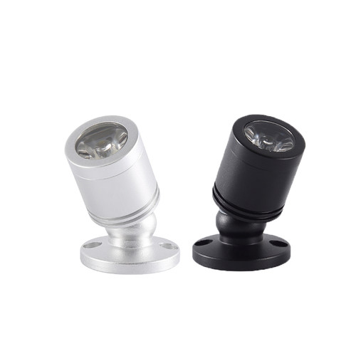 可粘贴式1W迷你小射灯LED展示灯柜台酒柜手办模型明装聚光串联灯