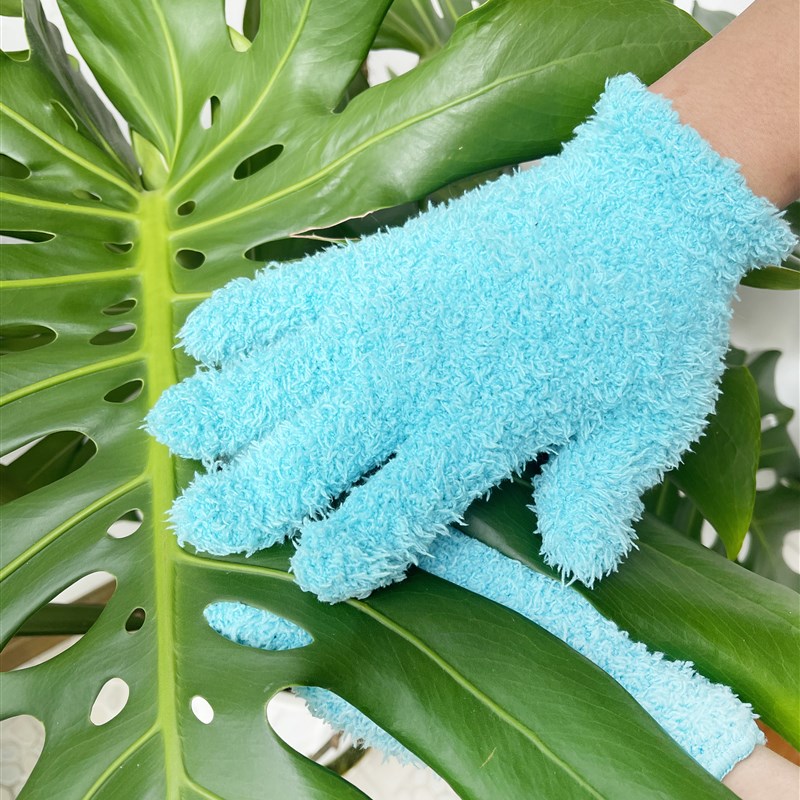 绿植灰尘清洁除尘手套龟背蔓绿绒花烛树叶热植观叶去除尘去灰手套