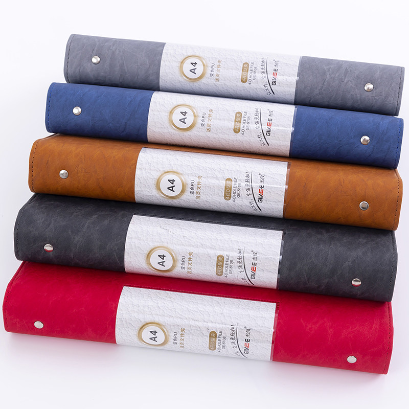 A4文件夹磨砂透明资料册多层插页夹60页分类袋资料袋100页活页本