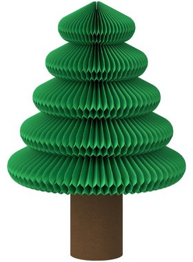 折学家圣诞树装饰摆件新年折纸创意桌面客厅橱窗家居欢乐摇摇树