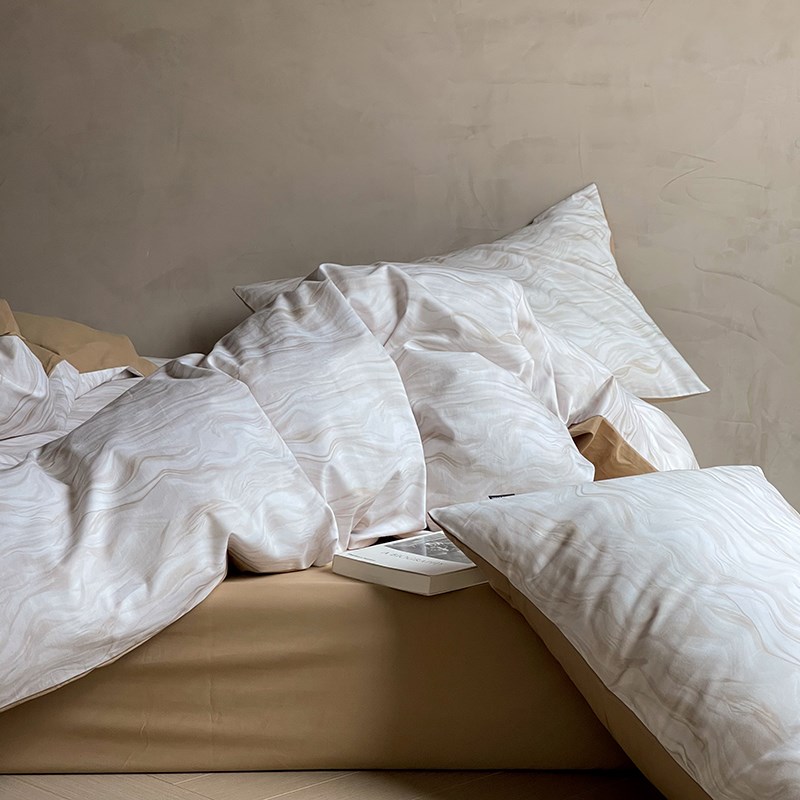 阿尔卑斯~设计师款秋冬保暖100s全棉磨毛床上床单四件套纯棉被套