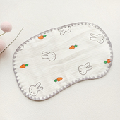 宝宝平枕头云片枕婴儿护脊枕头纯棉纱布云感纱柔软垫巾吸湿透气