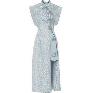 女装 子套装 2025新款 裤 气质两件套银灰色旗袍上衣缎面短裤 夏季